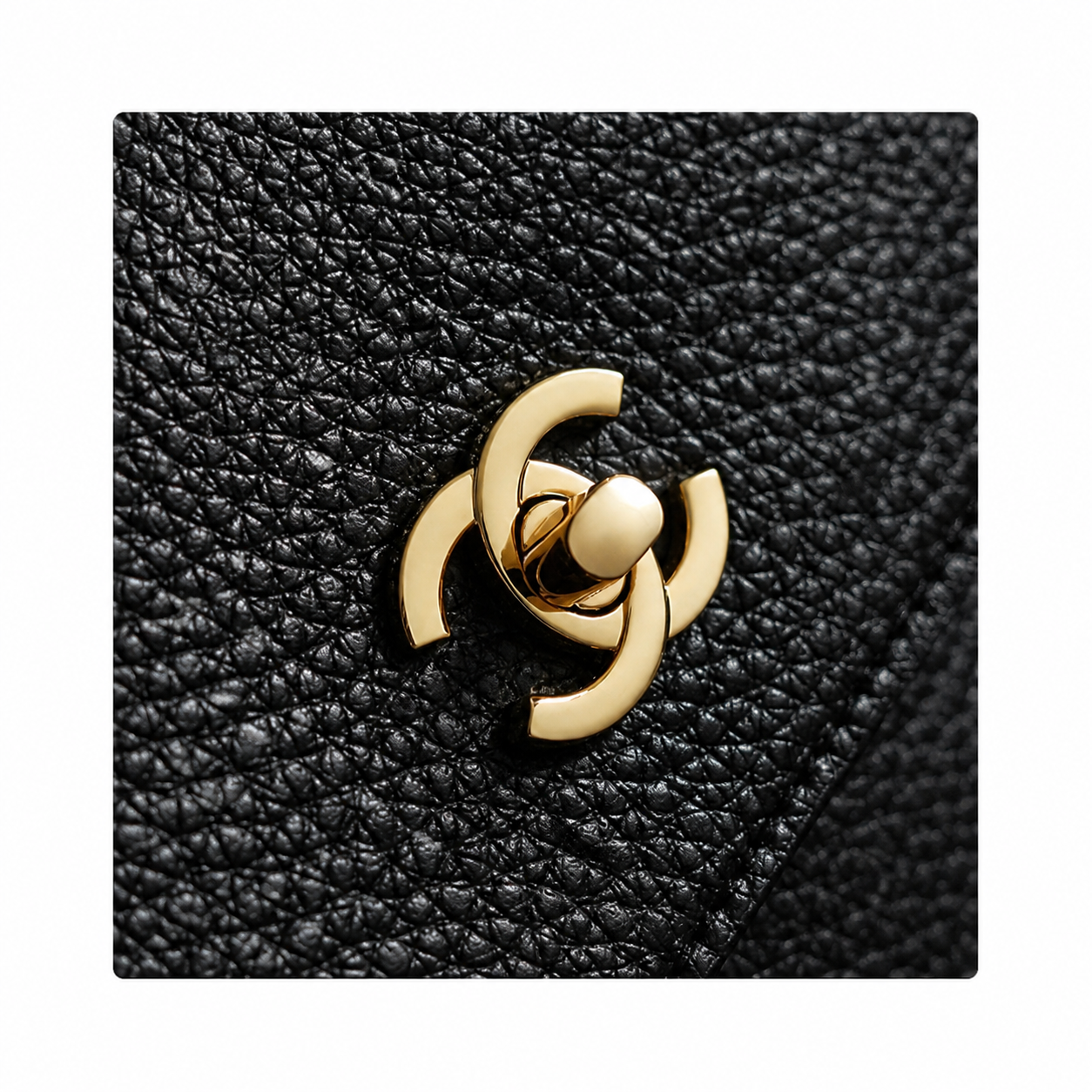 Chanel Large Tote Bag Black Pebbled Caviar Leather | Gold CC Turn-Lock — 43cm