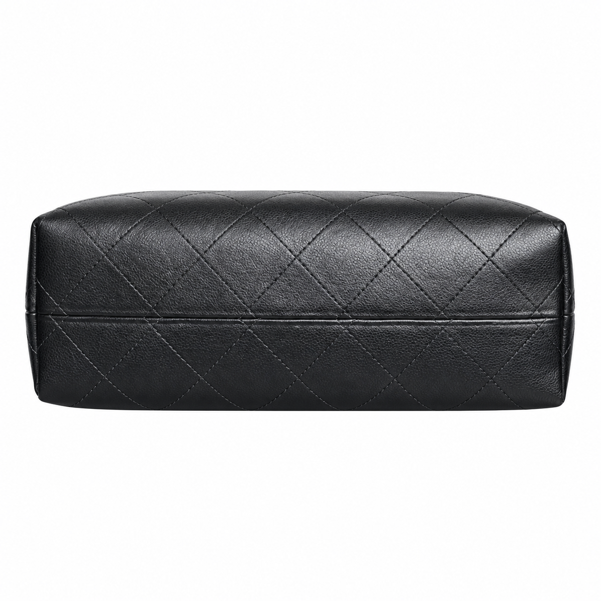 Chanel 24P Quilted Calfskin Hobo Bag Black 24×36×14cm