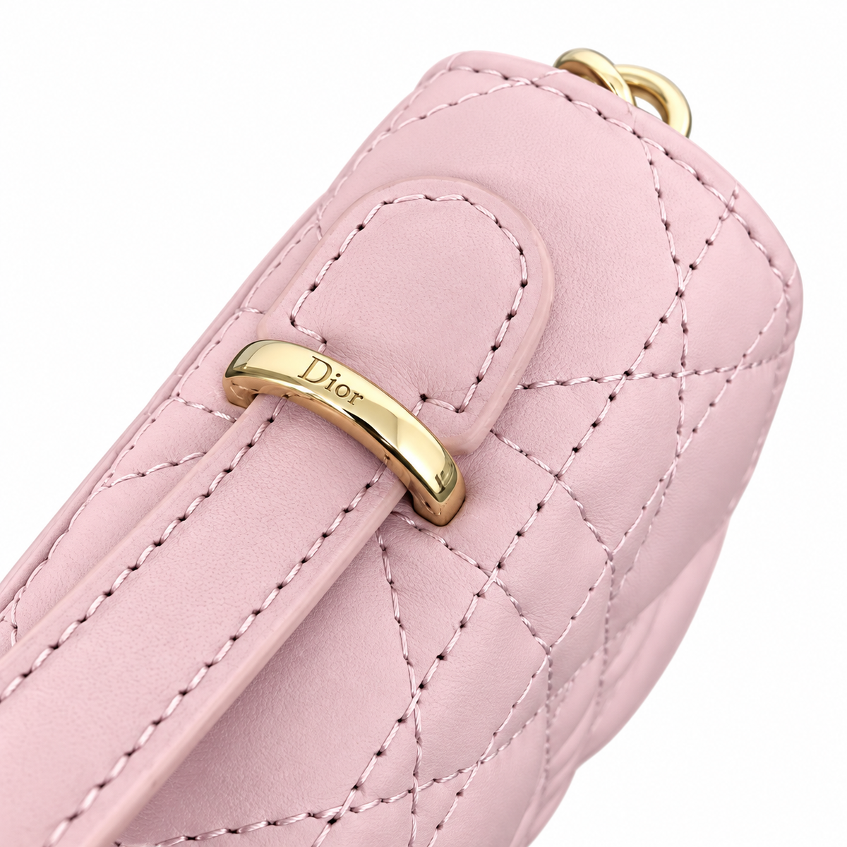 Dior Cannage Quilted Flat Crossbody Bag 21cm