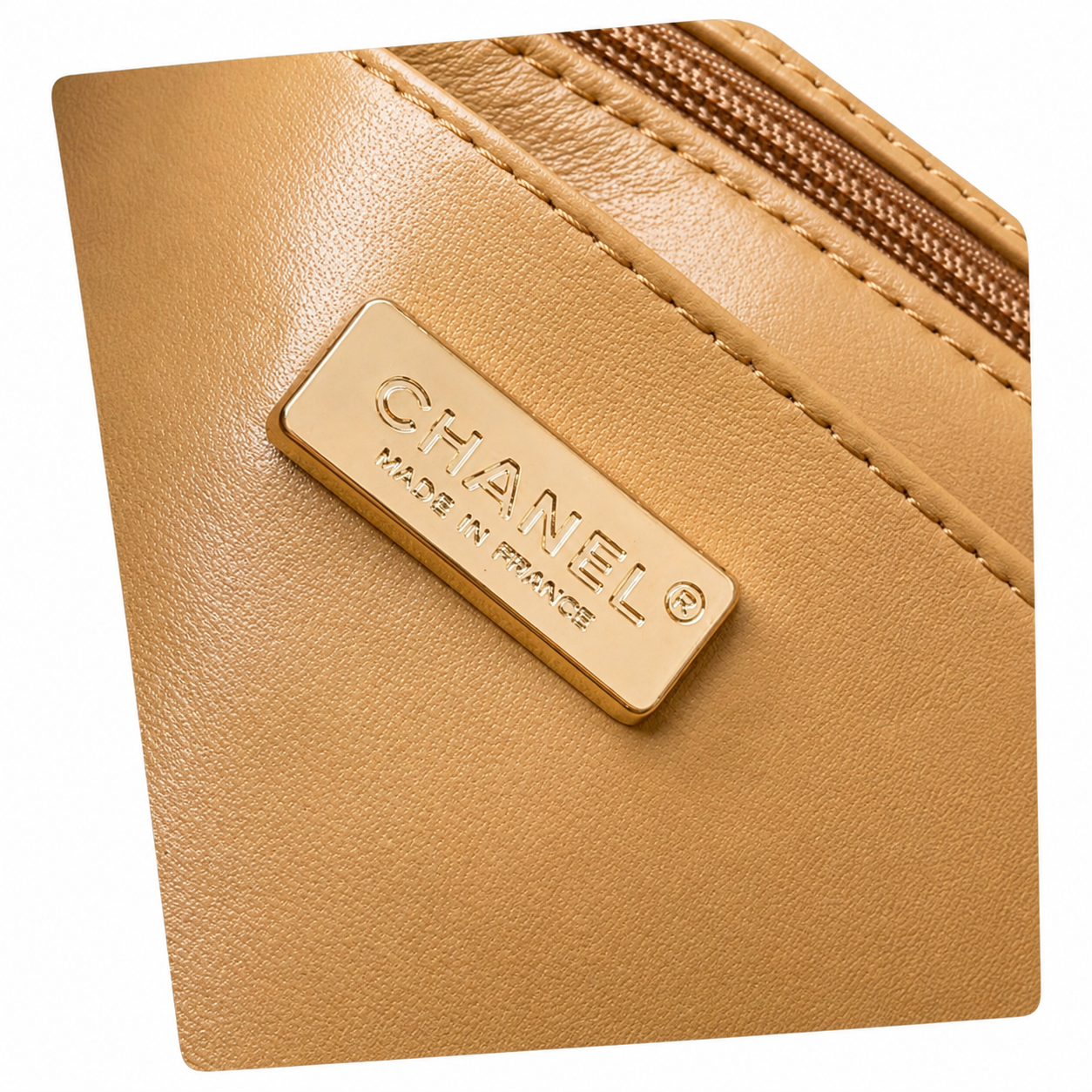 Chanel Coral Drip Ombré Full Crystal Pavé Flap Bag | Champagne Pink to Pearl White & Chunky Gold Chain