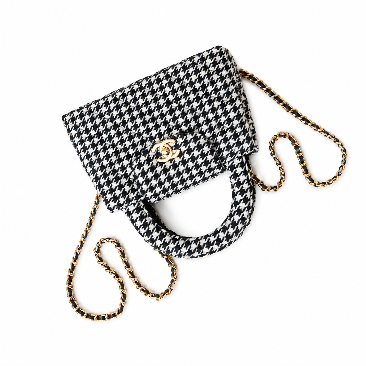 Chanel Classic Quilted Mini Flap Bag | CC Turn-Lock Leather Chain Strap — 13x19cm