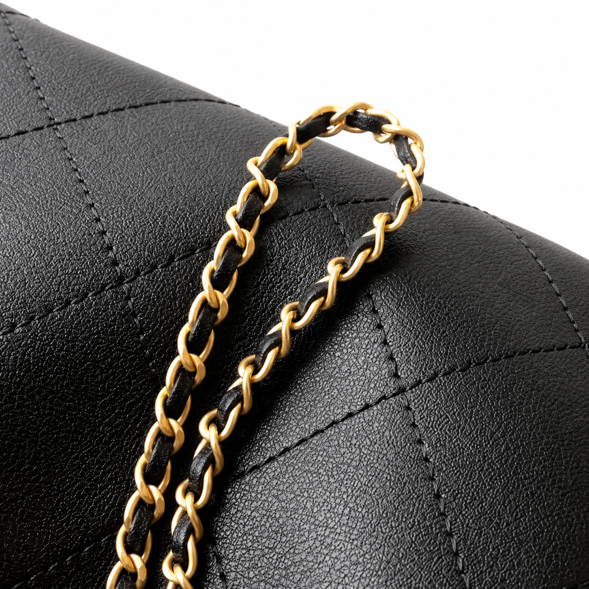 Chanel Classic Quilted Large Top Handle Handbag | CC Turn-Lock Chain Strap — 32cm
