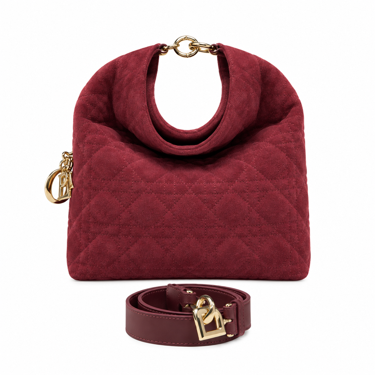 Dior Cannage Quilted Shopper Top Handle Bag 24cm