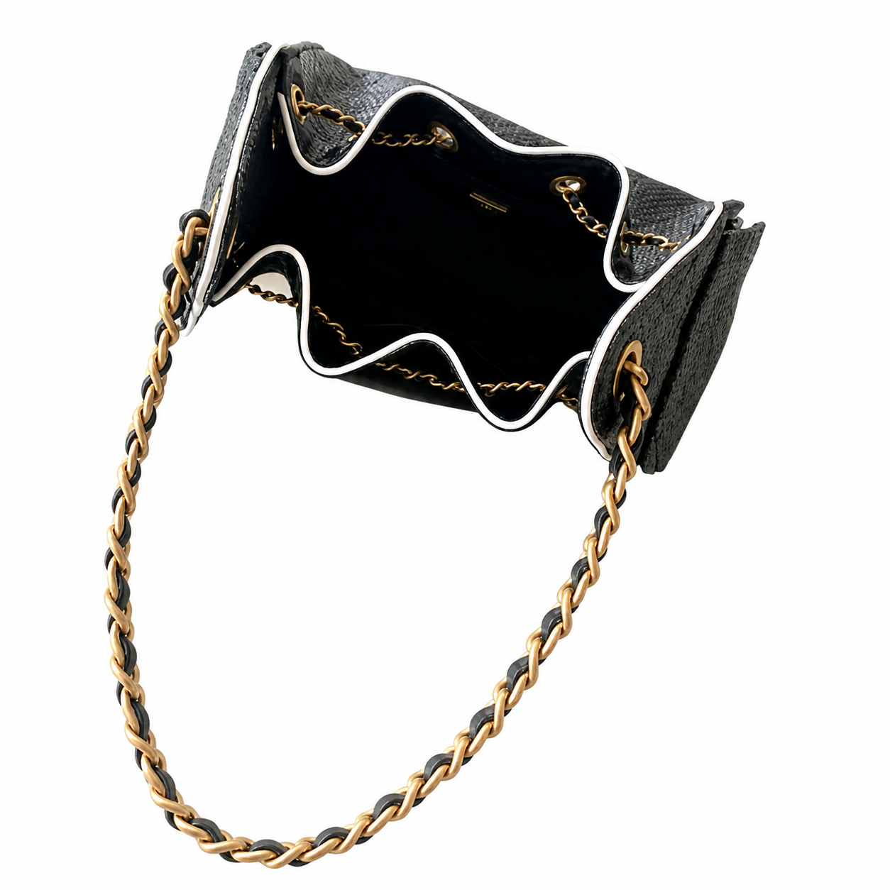 Chanel Classic Quilted Handbag | CC Turn-Lock Rigid Top Handle Chain Strap — 26x30cm