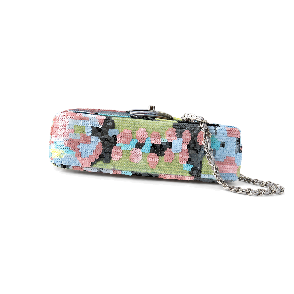 Chanel Multicolor Sequin Patchwork Classic Flap Bag
