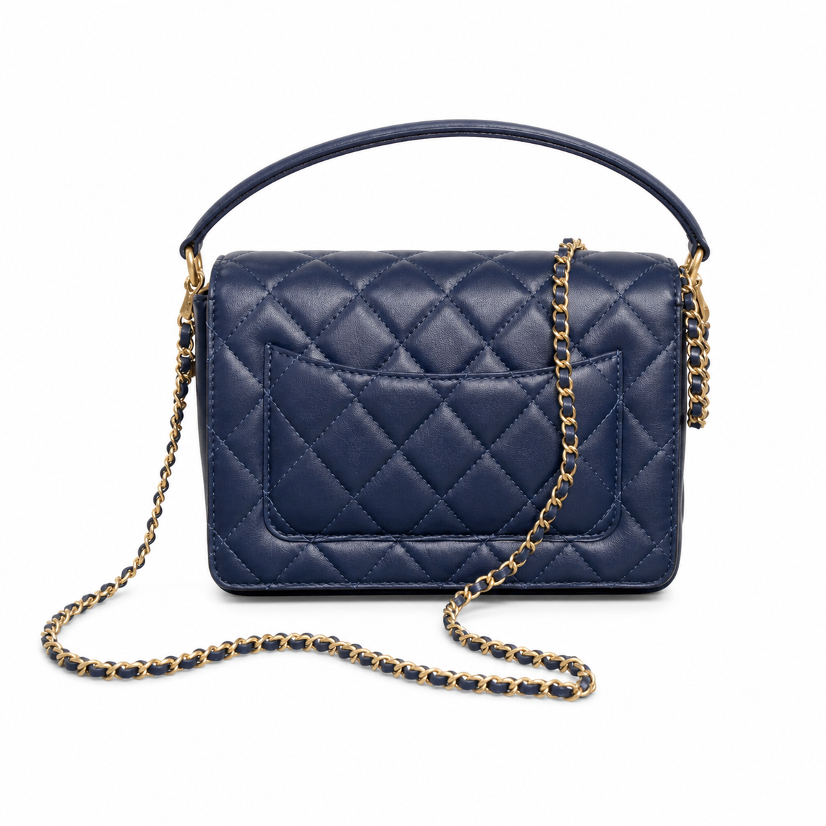 Chanel Classic Quilted Flap Bag Black Lambskin | Gold CC Turn-Lock — 22cm