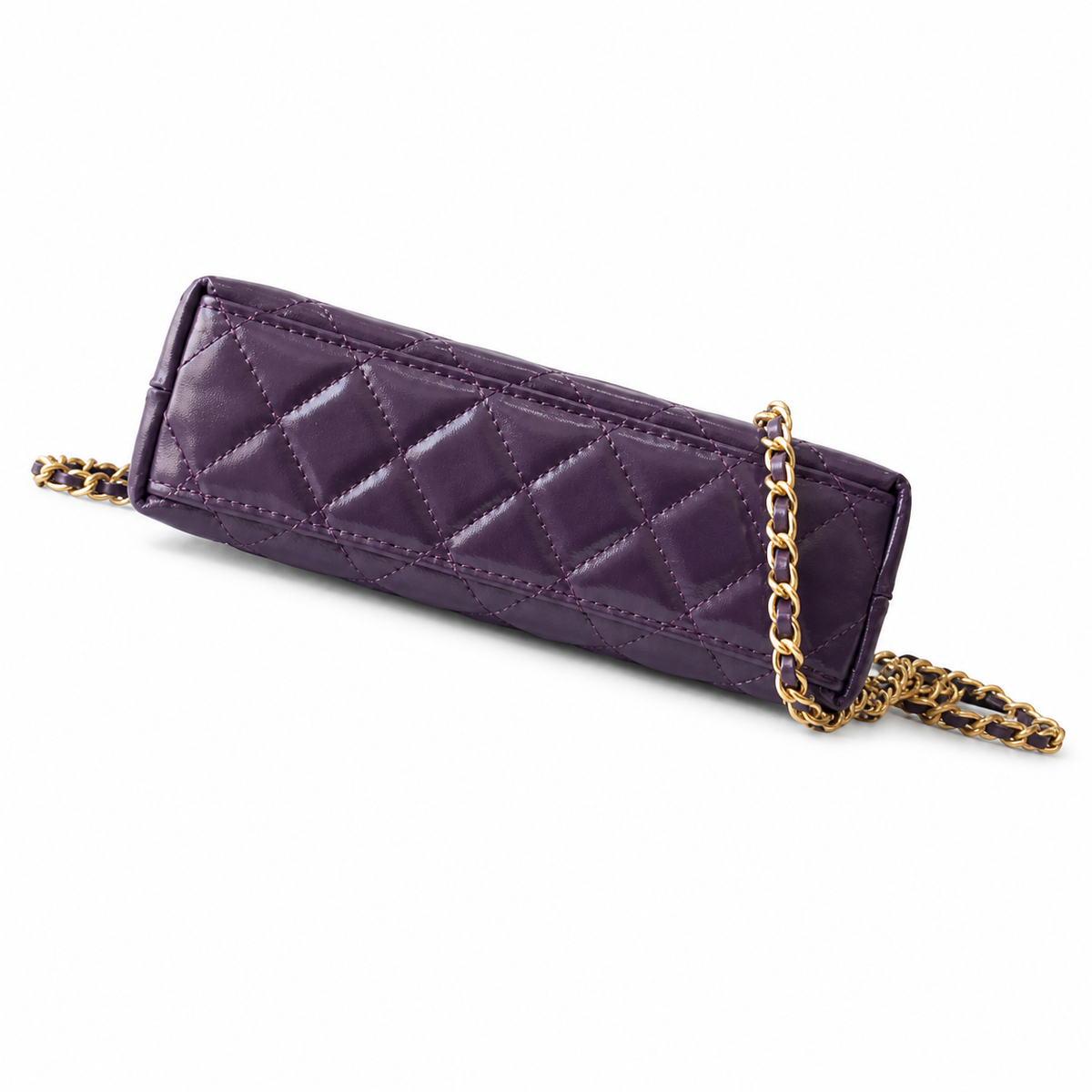 Chanel Classic Quilted Mini Flap Bag | CC Turn-Lock Leather Chain Strap — 13x19cm