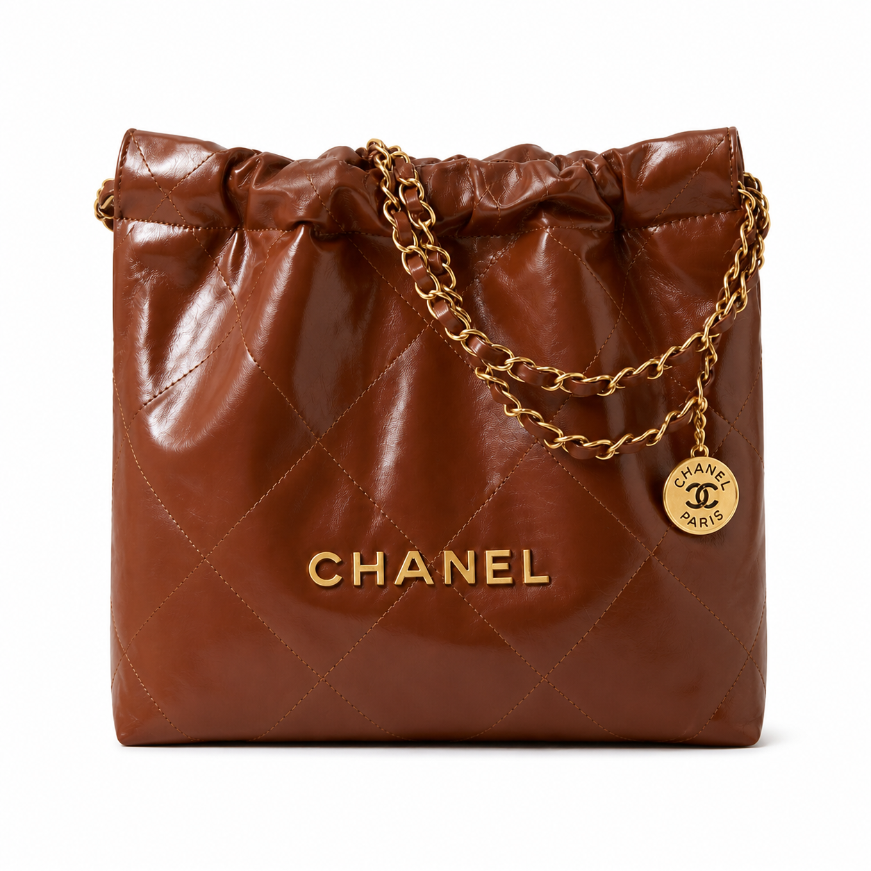 Chanel Classic Quilted Tote Bag | CC Hardware Leather Chain Strap — 35x37cm