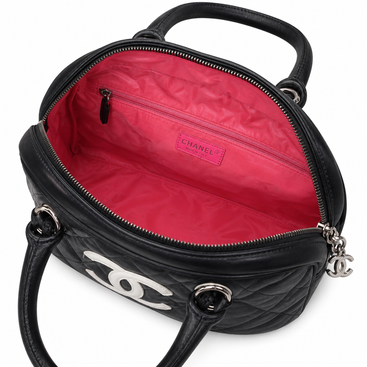 Chanel Quilted CC Top Handle Bag | Detachable Chain — 30cm