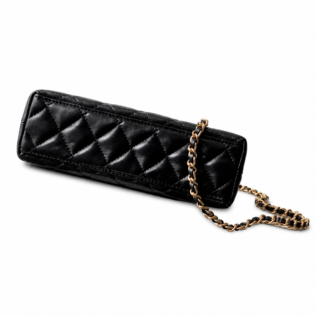 Chanel Classic Quilted Mini Flap Bag | CC Turn-Lock Leather Chain Strap — 13x19cm