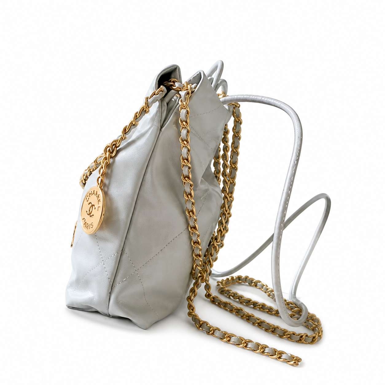 Chanel Classic Quilted Mini Tote Bag | CC Hardware Leather Chain Strap — 19x20cm