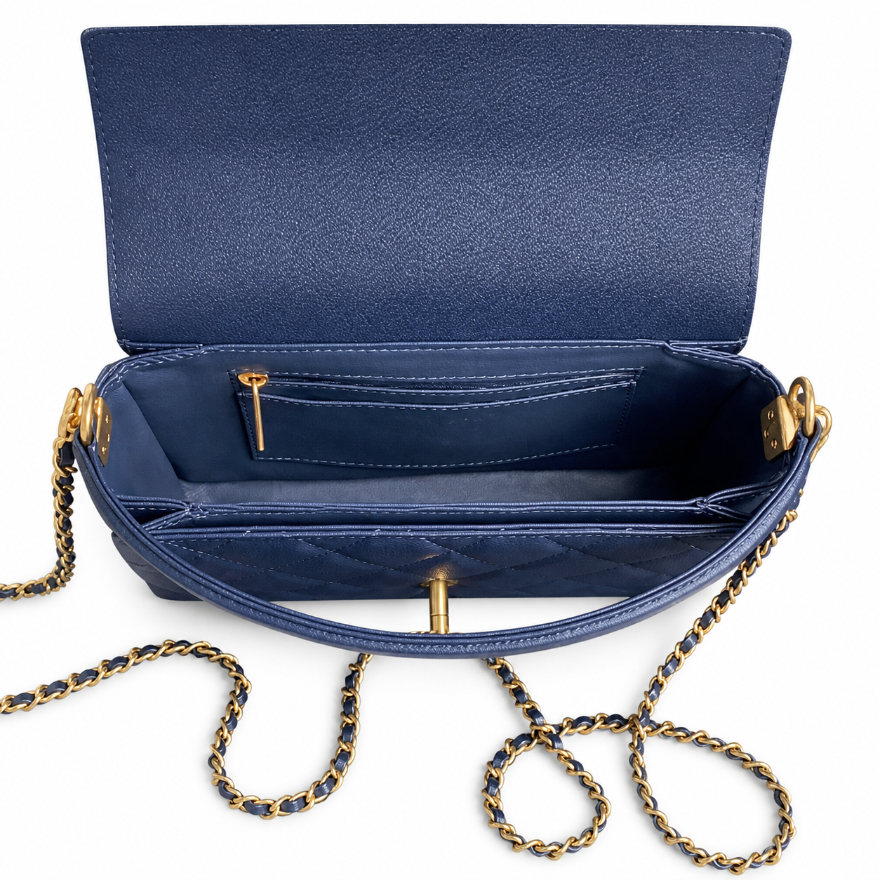 Chanel Classic Quilted Flap Bag Black Lambskin | Gold CC Turn-Lock — 22cm