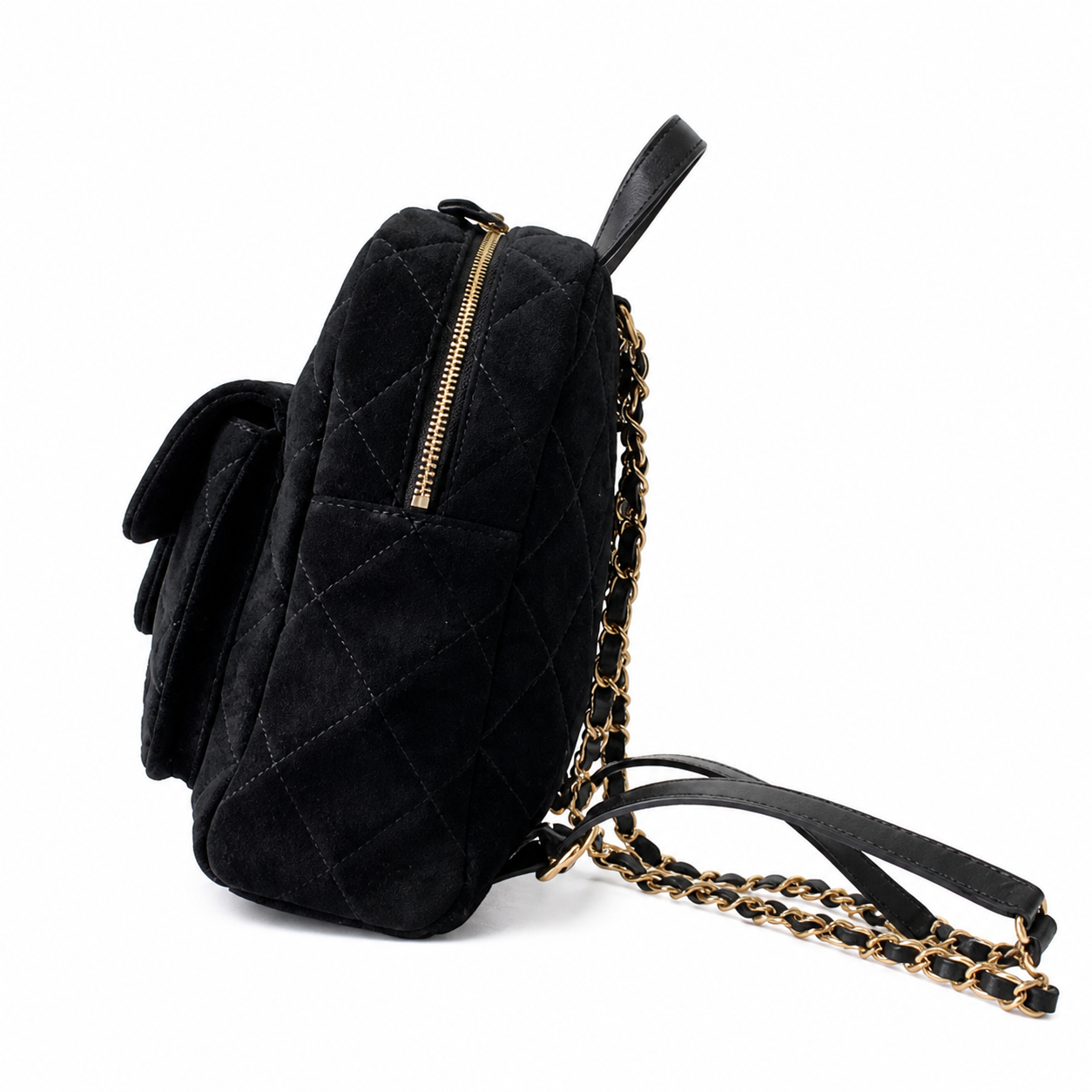 Chanel Classic Quilted Backpack | CC Hardware Chain Straps — 22cm