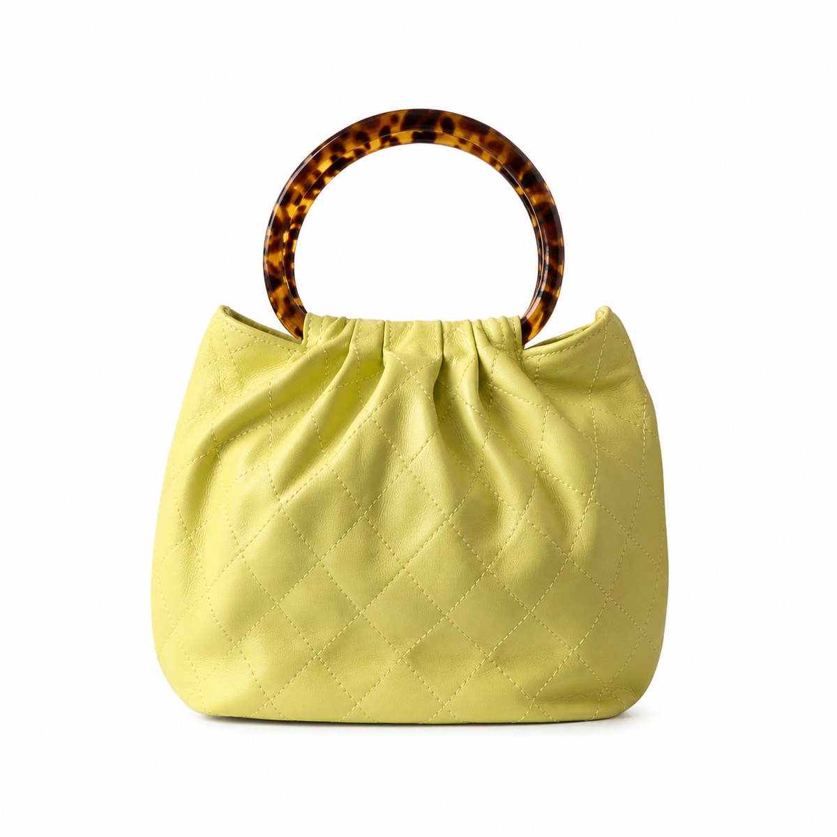 Chanel Classic Quilted Top Handle Handbag | CC Turn-Lock Chain Strap — 24cm