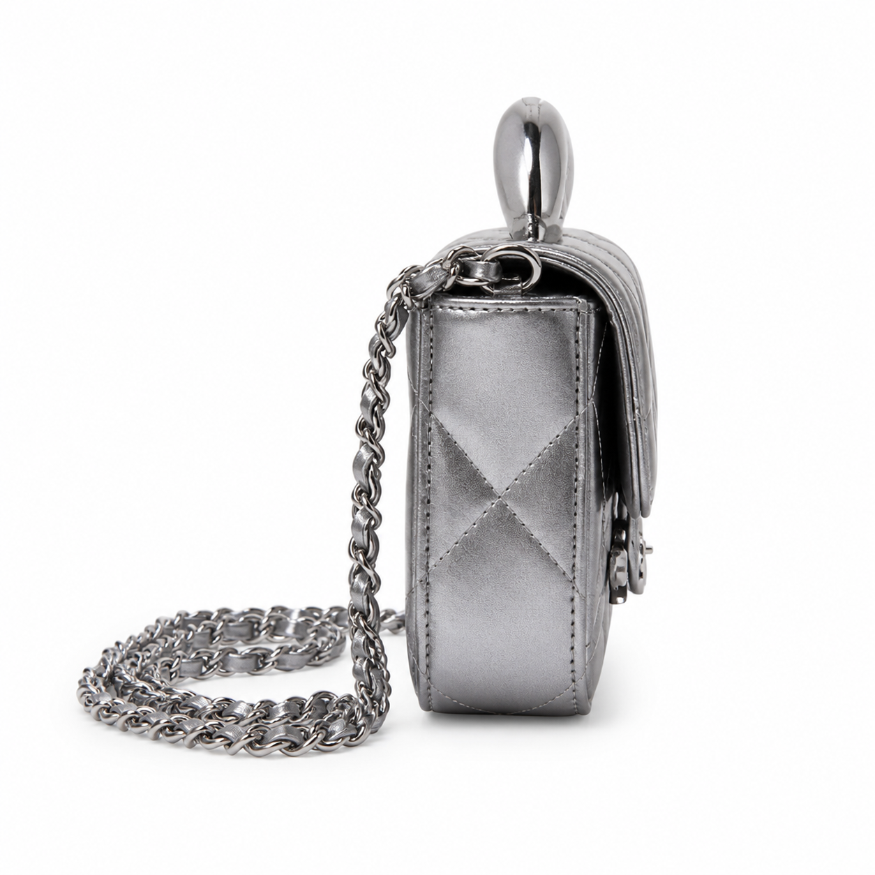 Chanel Classic Quilted Wallet on Chain WOC | CC Turn-Lock Chain Strap — 18cm