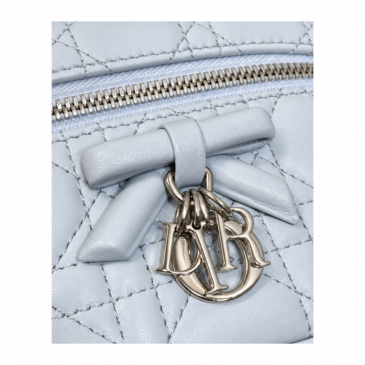 Dior Cannage Quilted Small Top Handle Bag 17.5cm