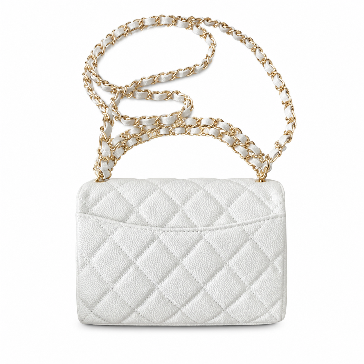 Chanel Classic Quilted Mini Flap Bag | CC Turn-Lock Chain Strap — 19cm