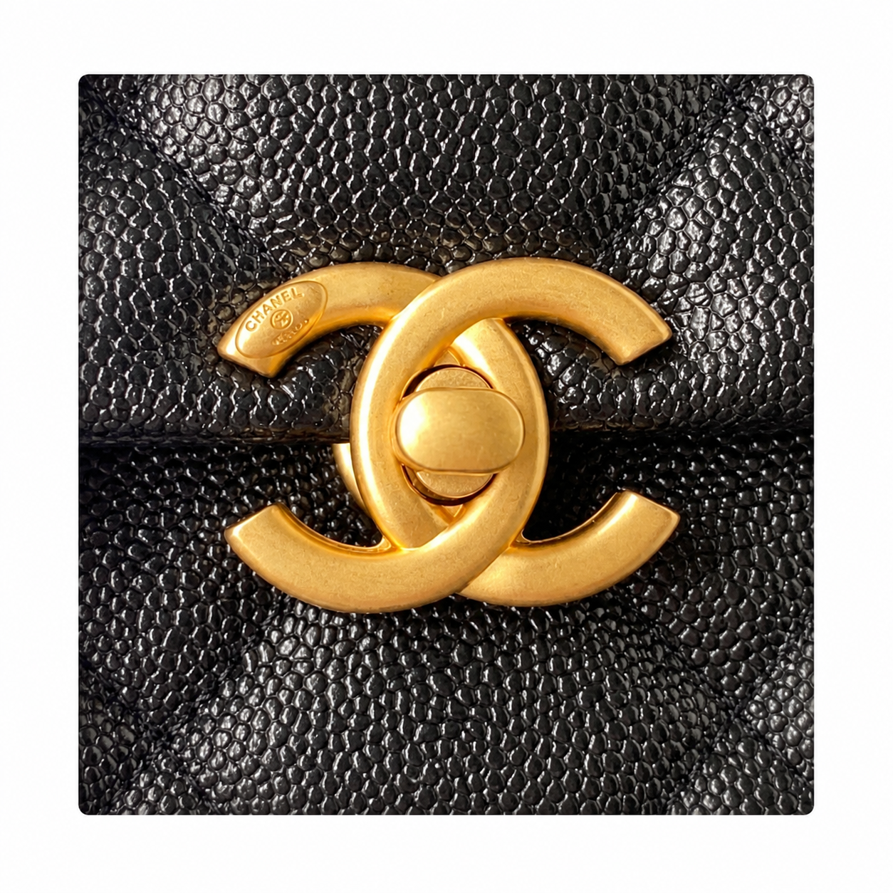 Chanel Classic Quilted Backpack Black Caviar Leather | Gold CC Chain Straps — 20cm