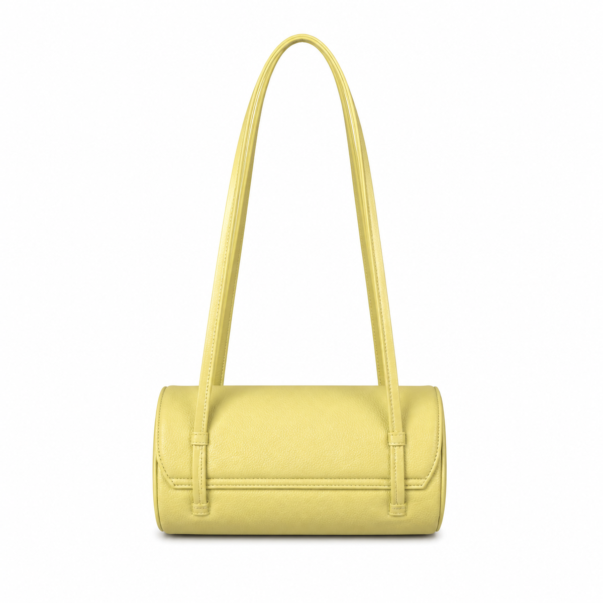 Chanel Lime Yellow Cylindrical Shoulder Bag | Triple Rope Strap — 20cm