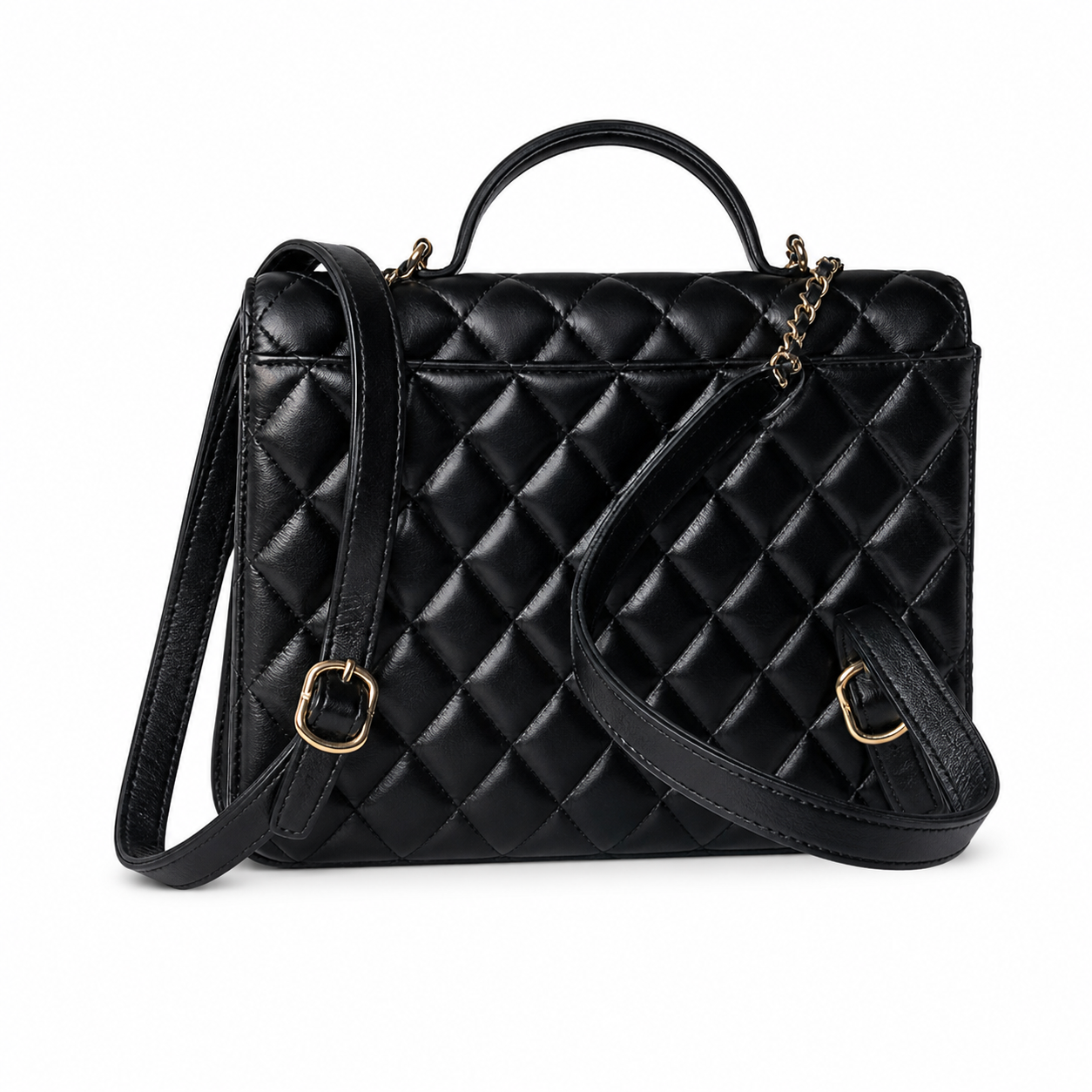 Chanel Classic Quilted Vertical Flap Bag | CC Turn-Lock Chain Strap — 23cm