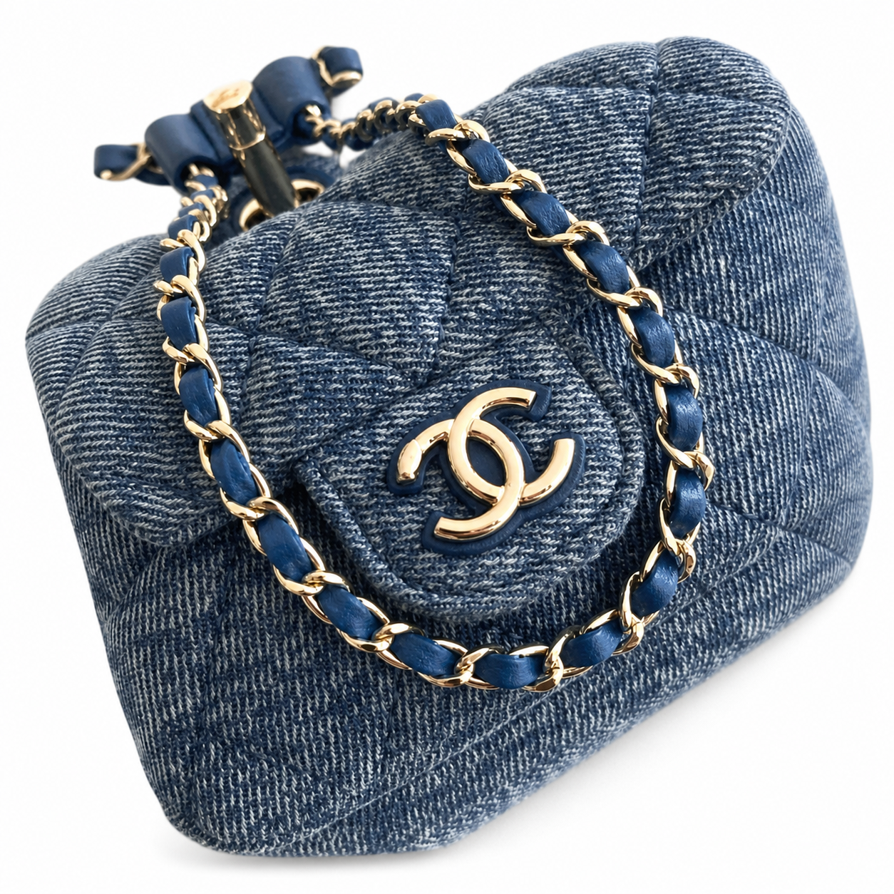 Chanel CC Quilted Mini Backpack | Gold Hardware & Chain Straps — 18cm