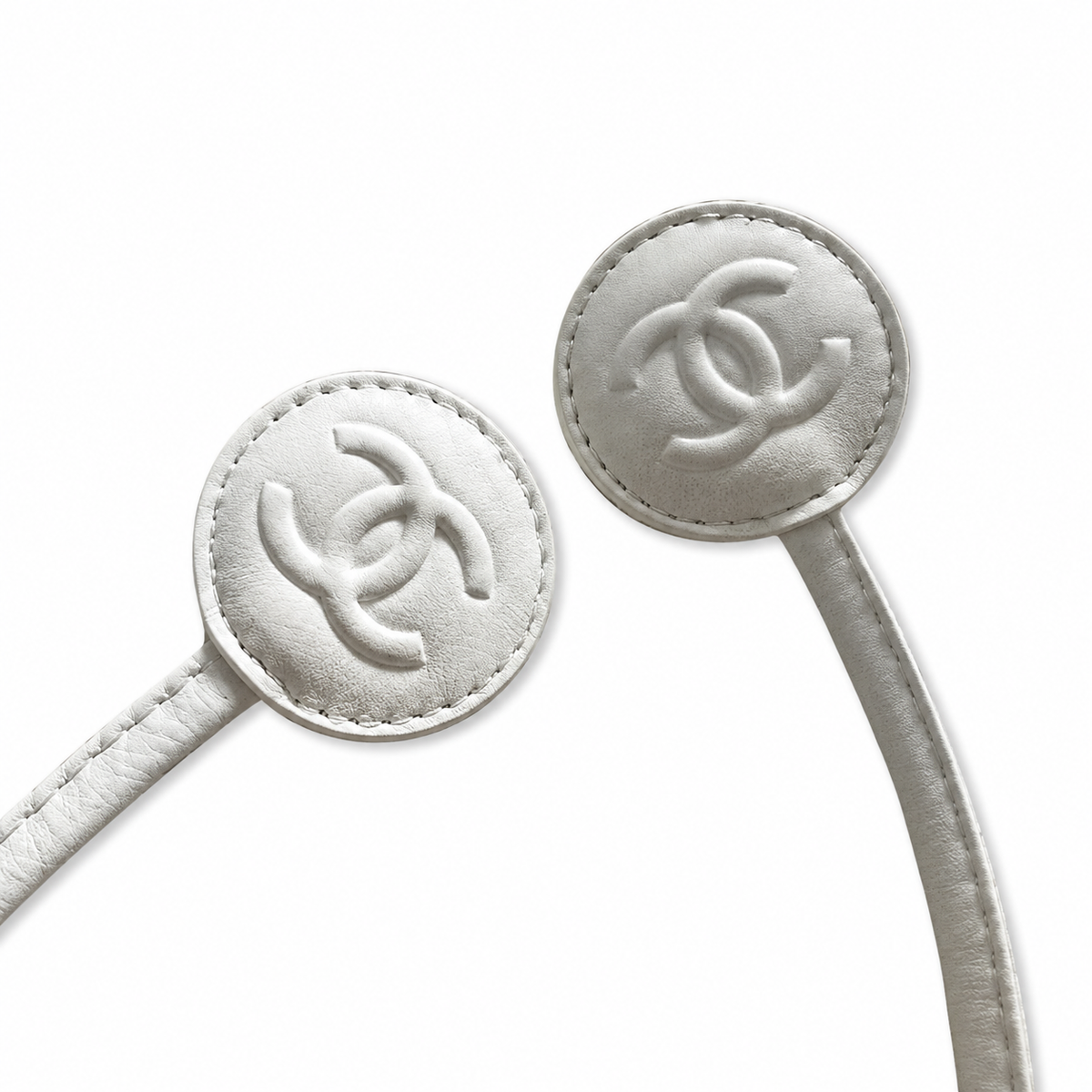 Chanel White Lambskin Quilted Drawstring Bucket Bag | Triple CC Coin Charms & Adjustable Strap