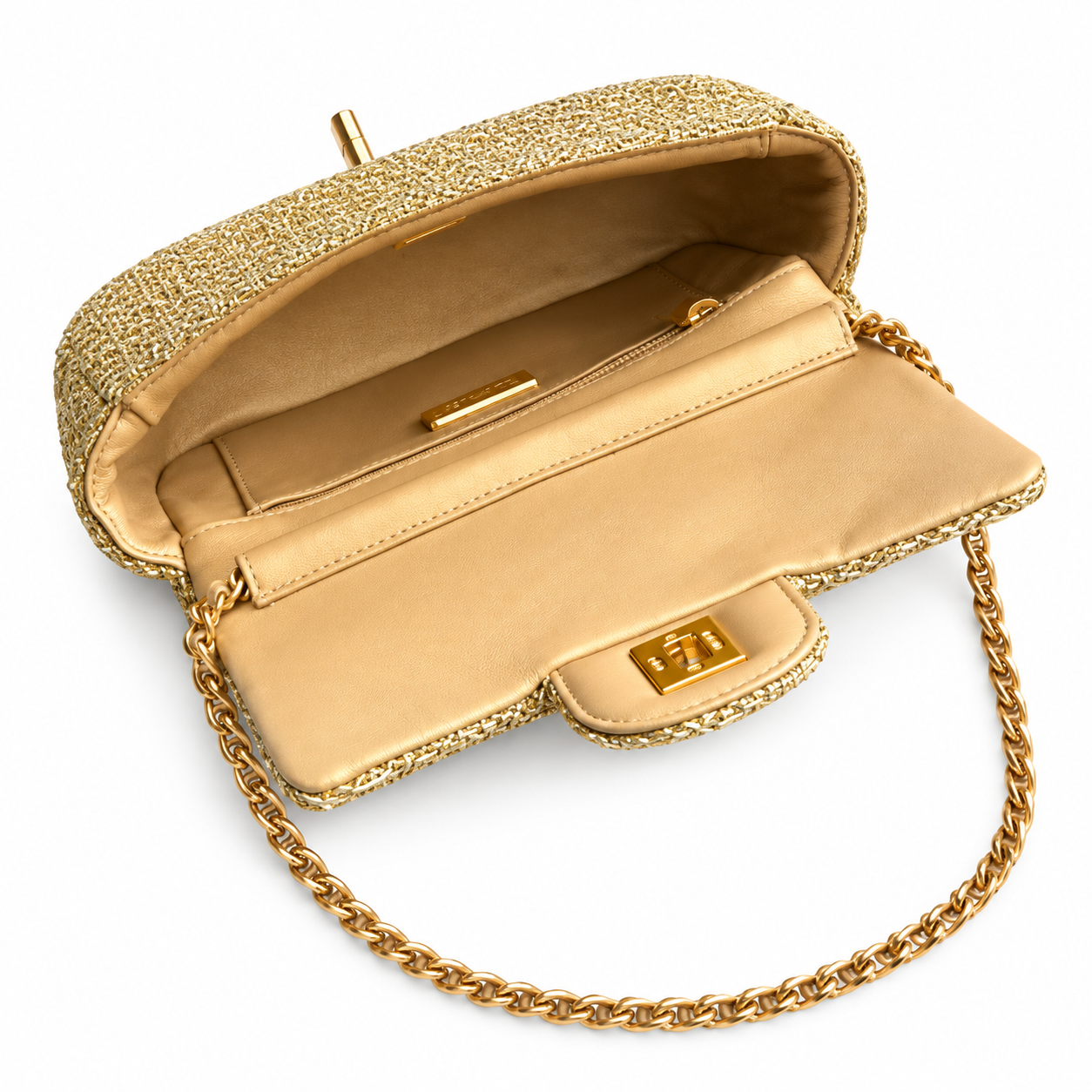 Chanel Quilted Elongated Shoulder Bag 12.5×20.5×6cm