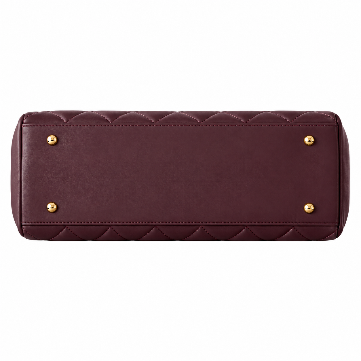 Chanel Large Embossed CC Flap Bag Lambskin Burgundy Gold 33cm