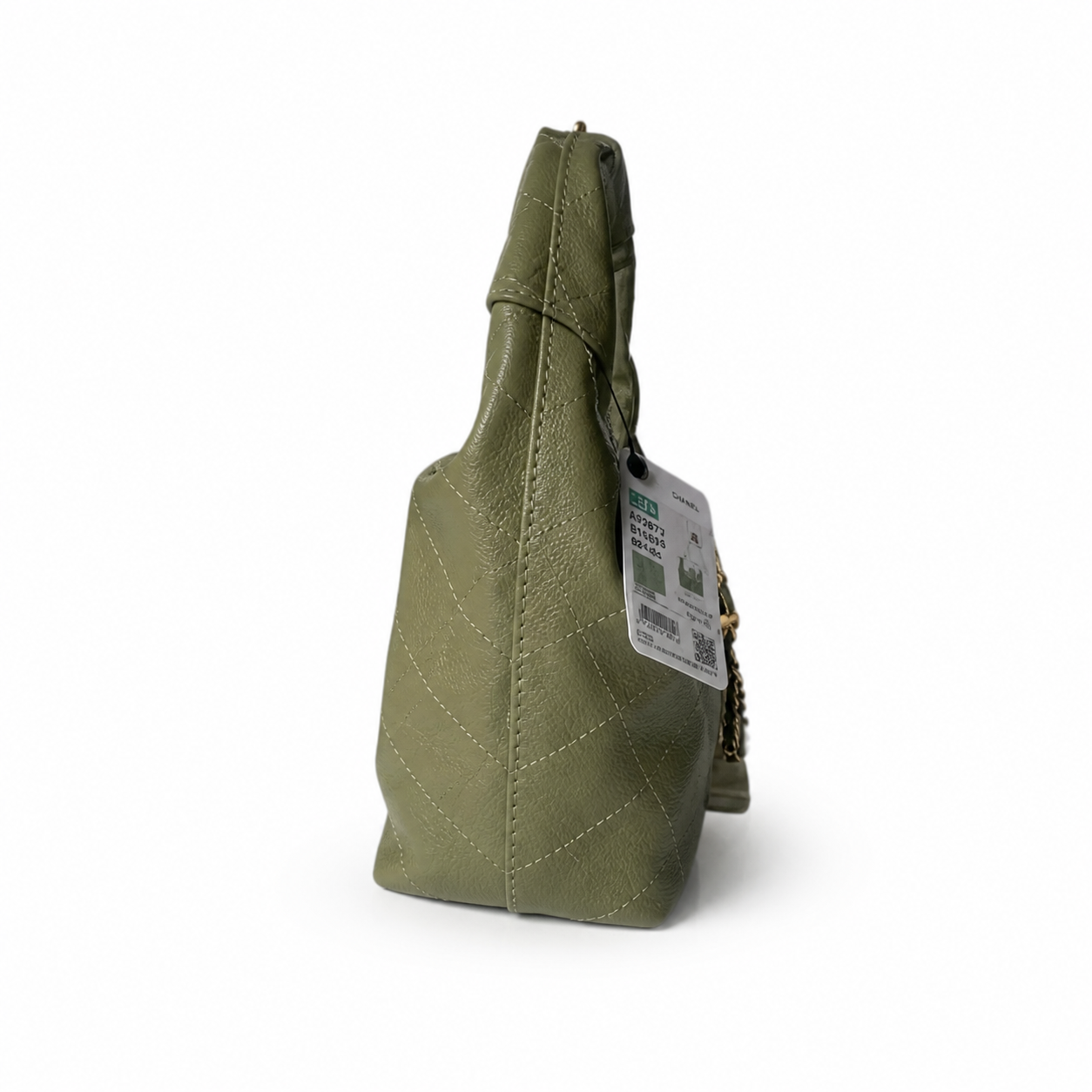 Chanel Classic Quilted Large Top Handle Handbag | CC Turn-Lock Chain Strap — 32cm