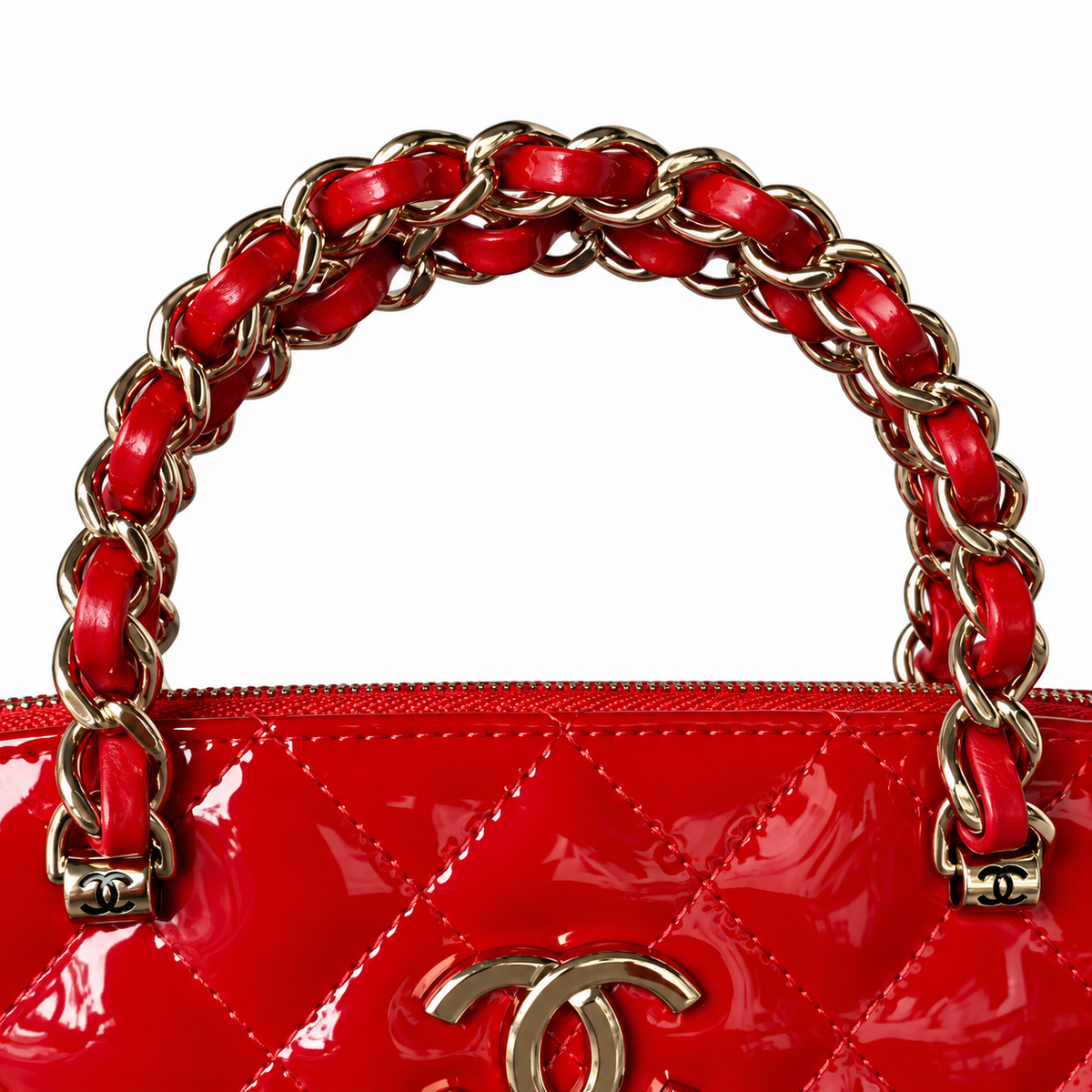 Chanel Quilted Contrast Stitch Vertical Bag 20.5×28.5×7cm