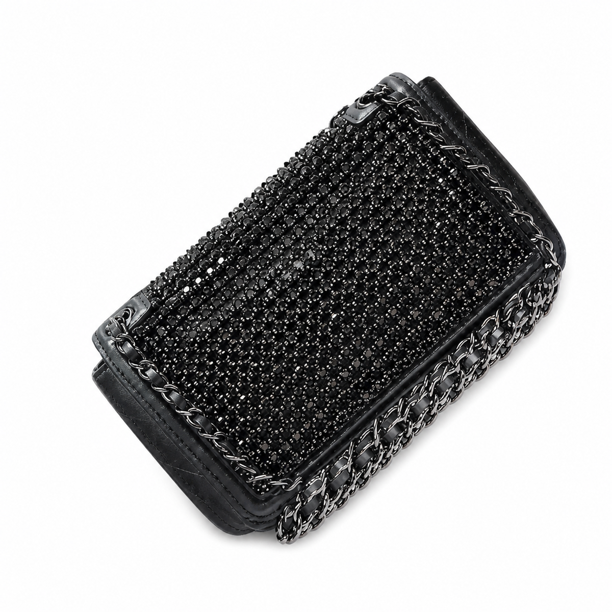 Chanel Classic Quilted Mini Vertical Flap Bag | CC Turn-Lock Chain Strap — 22.5cm