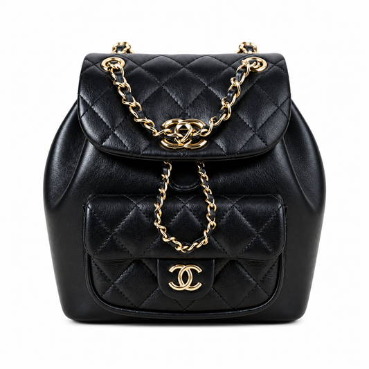 Chanel Duma Backpack Black 18×18×12cm