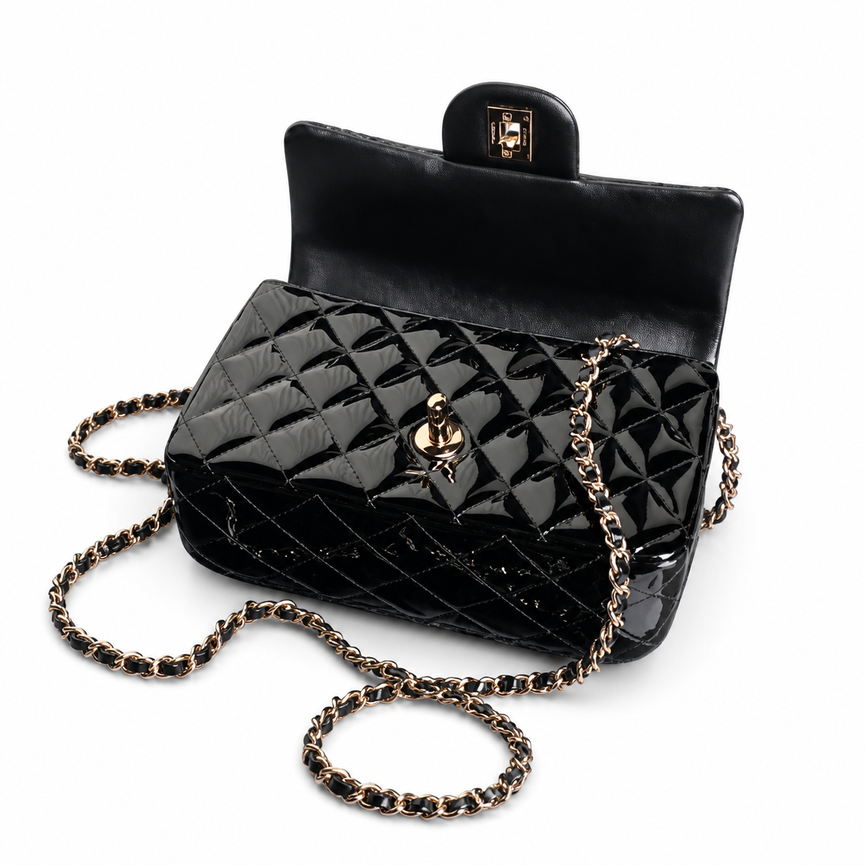 Chanel CC Quilted Small Flap Bag | Gold Hardware & Chain — 20cm