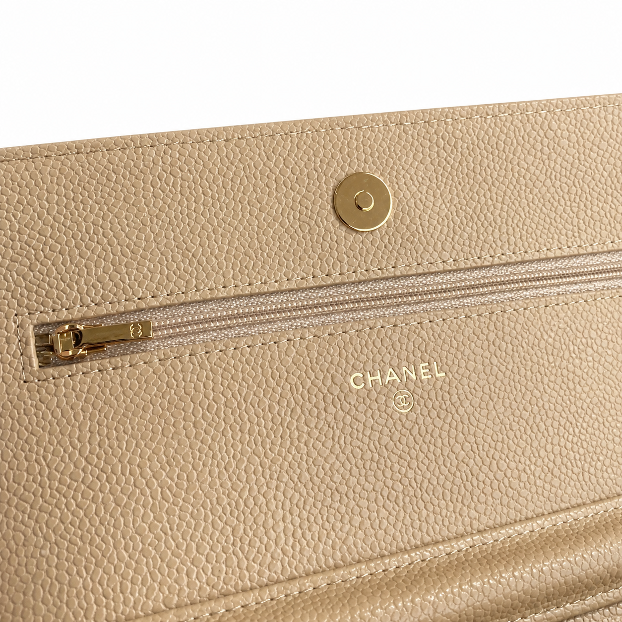 Chanel Classic Quilted Flap Bag | CC Turn-Lock Leather Chain Strap — 19cm