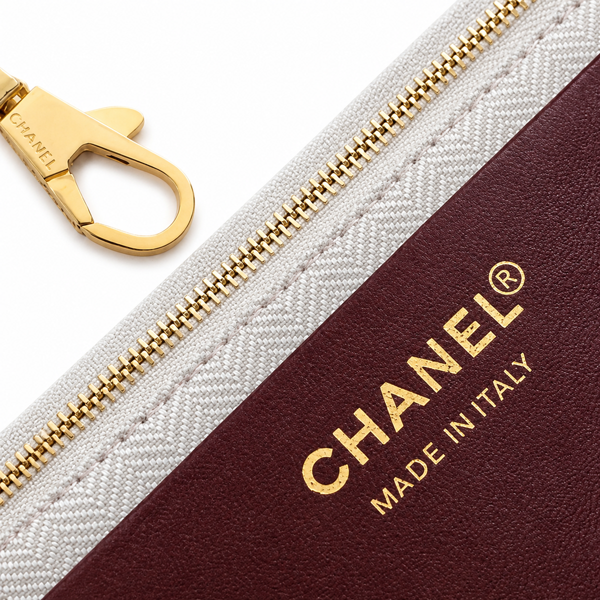 Chanel Small Shopping Tote Burgundy Oxblood Quilted Lambskin | Embossed CC & Gold Chain — 21cm