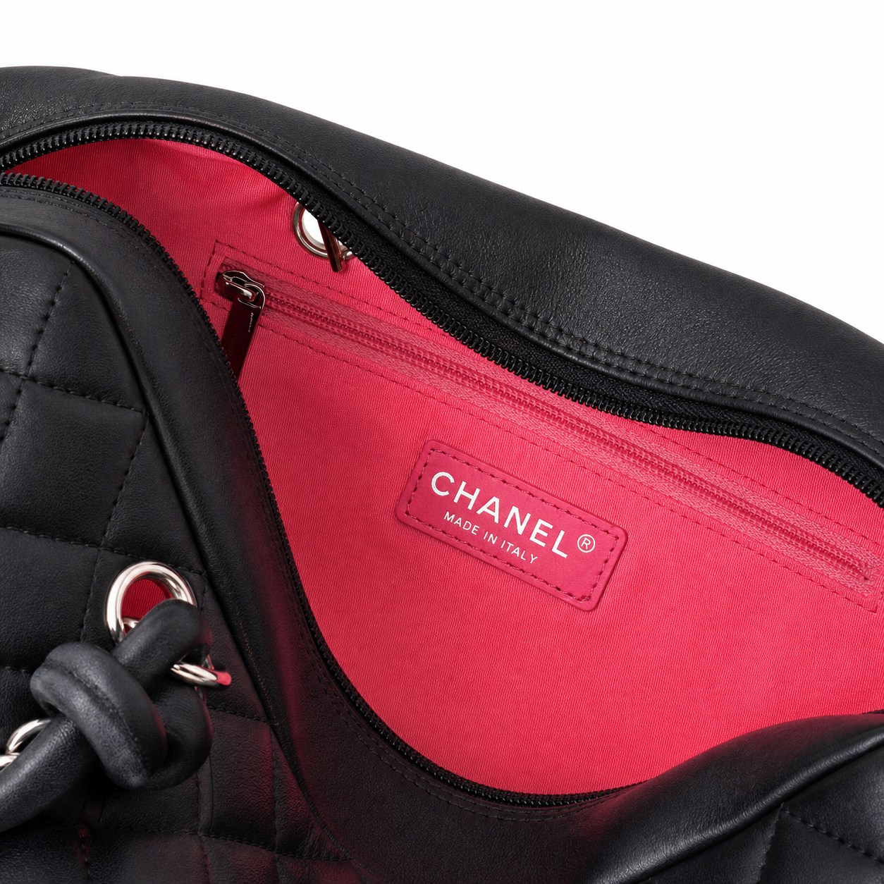 Chanel Quilted CC Medium Top Handle Bag | Detachable Chain — 27cm