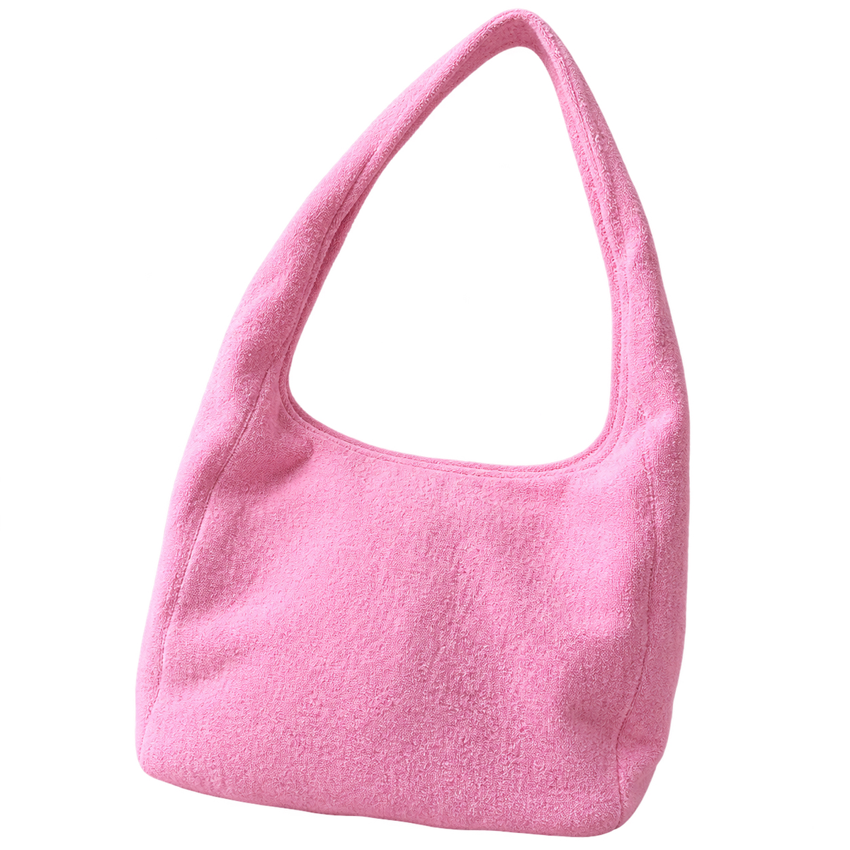 Chanel Candy Pink Terry Cloth Hobo Bag | Tonal CC & No Hardware