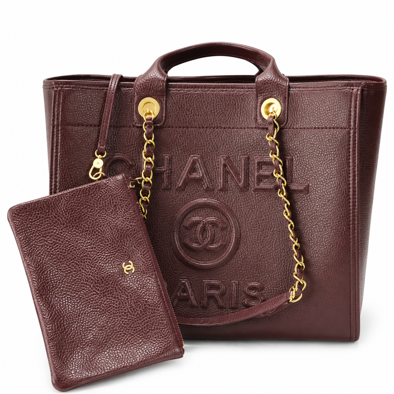 Chanel Classic Quilted Flap Bag | CC Turn-Lock Leather Chain Strap — 30x50cm