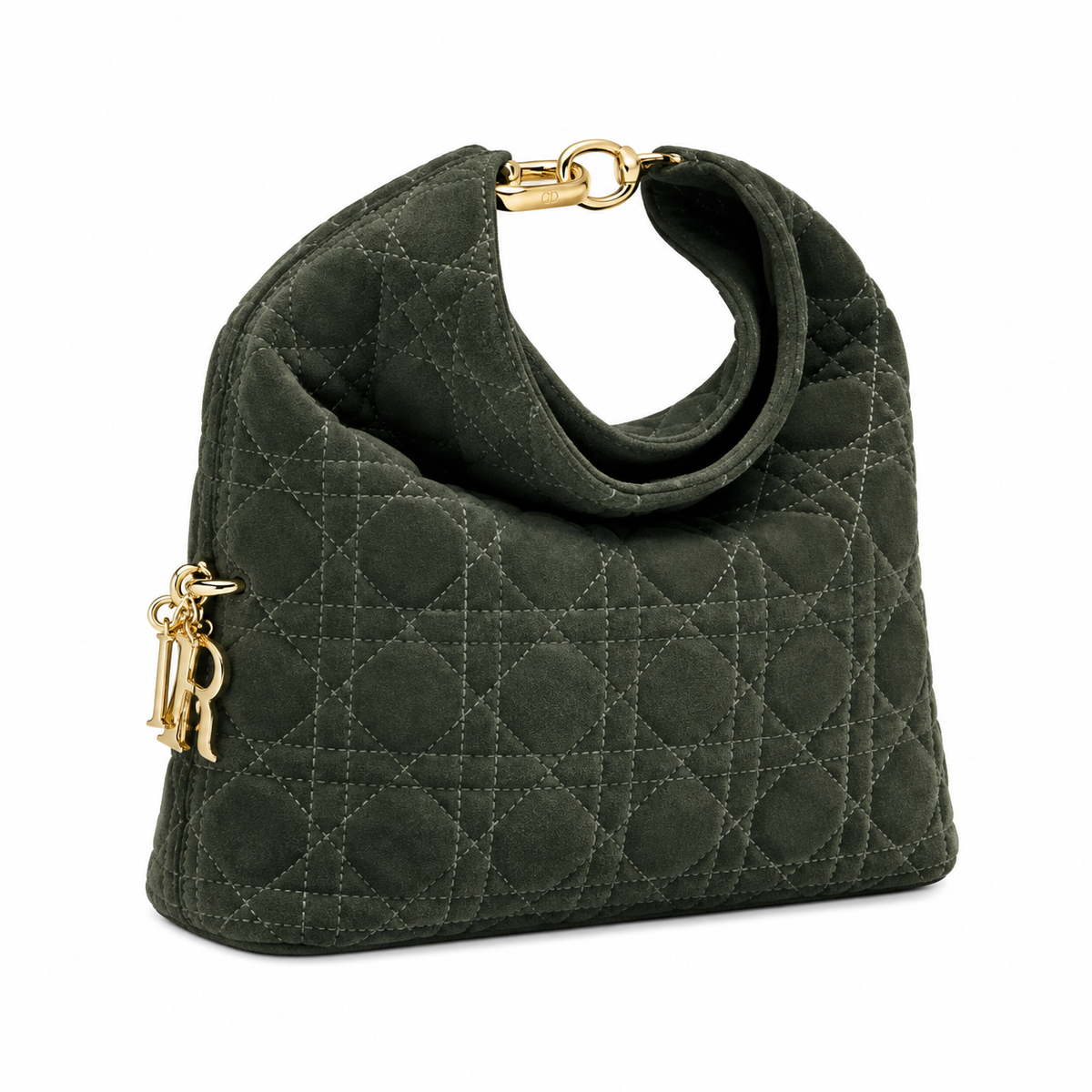 Dior Cannage Quilted Travel Top Handle Bag 24cm