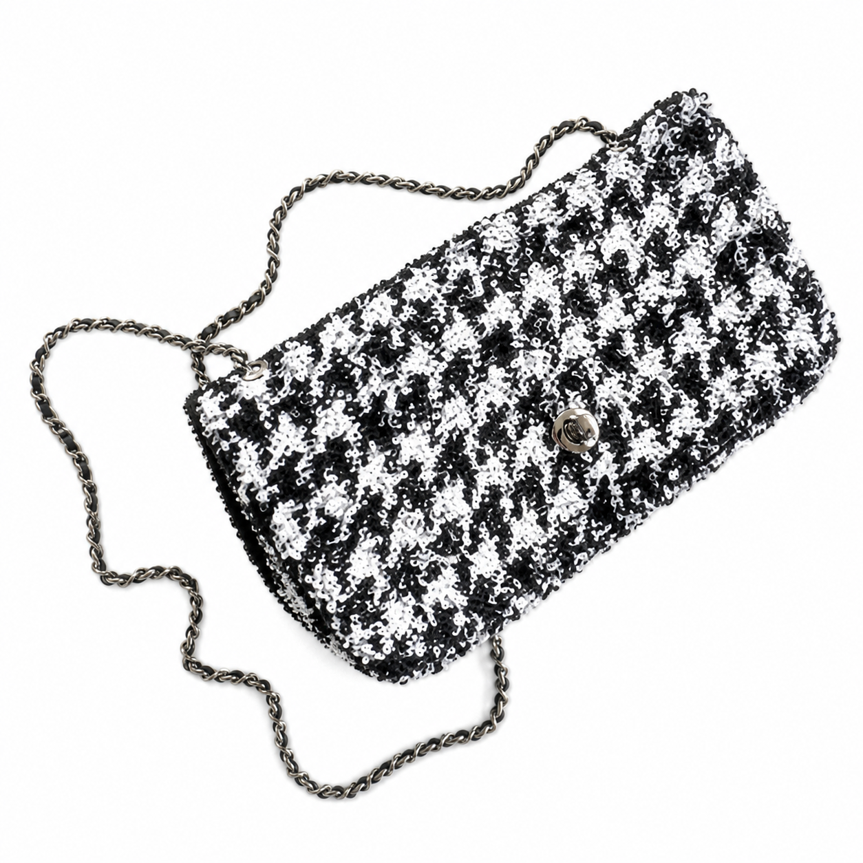 Chanel Classic Quilted Small Flap Bag | CC Turn-Lock Leather Chain Strap — 14cm