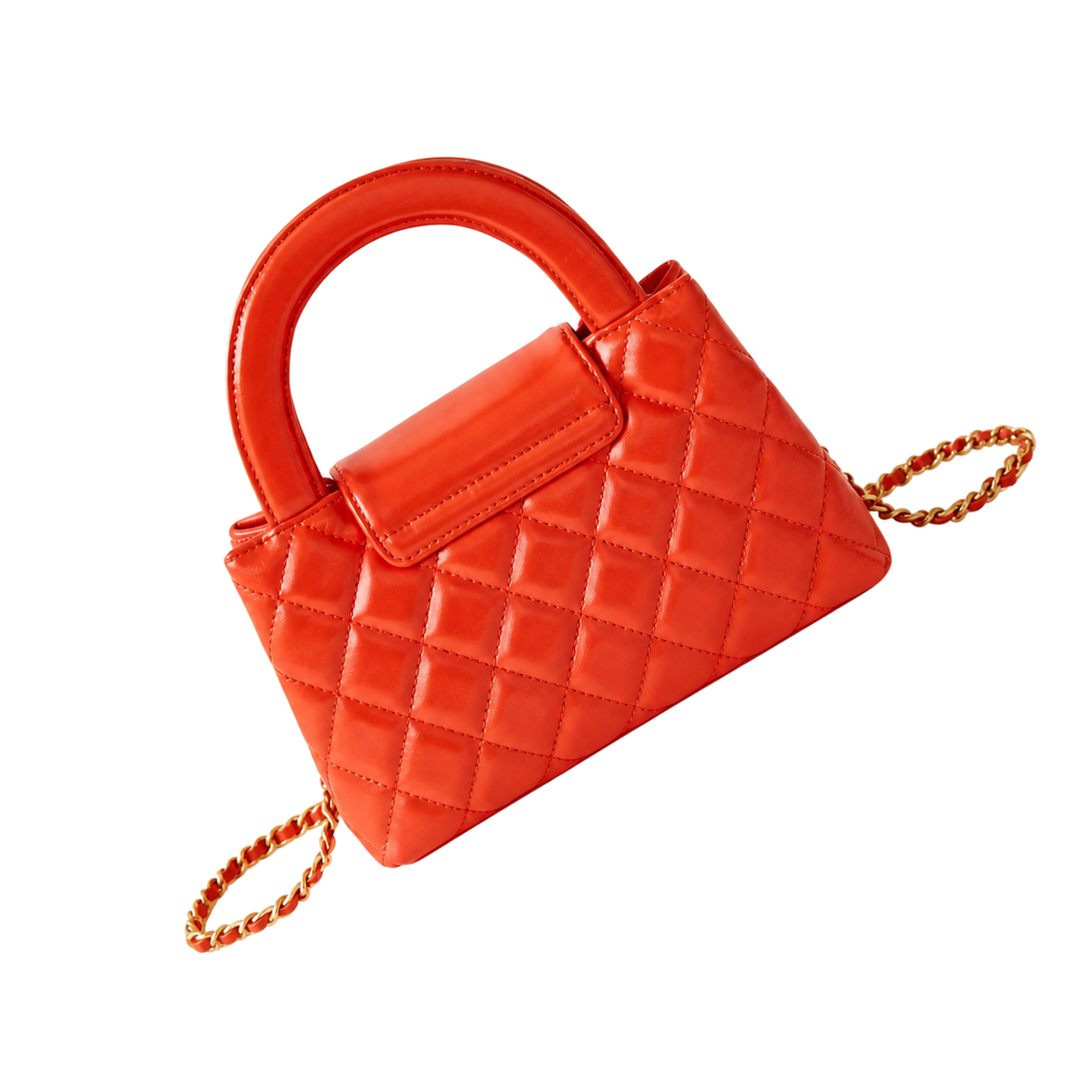 Chanel Classic Quilted Mini Flap Bag | CC Turn-Lock Leather Chain Strap — 13x19cm