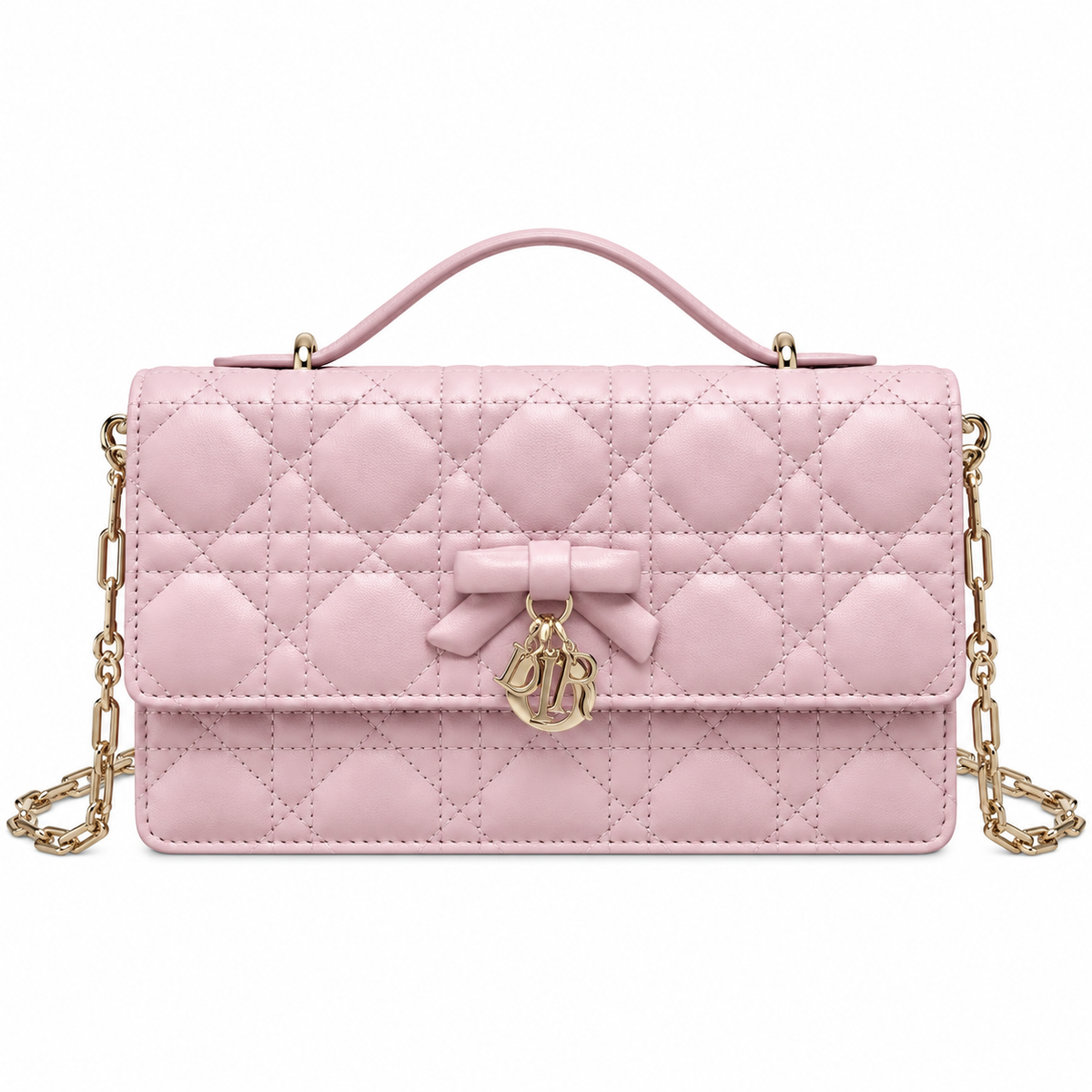 Dior Cannage Quilted Flat Crossbody Bag 21cm