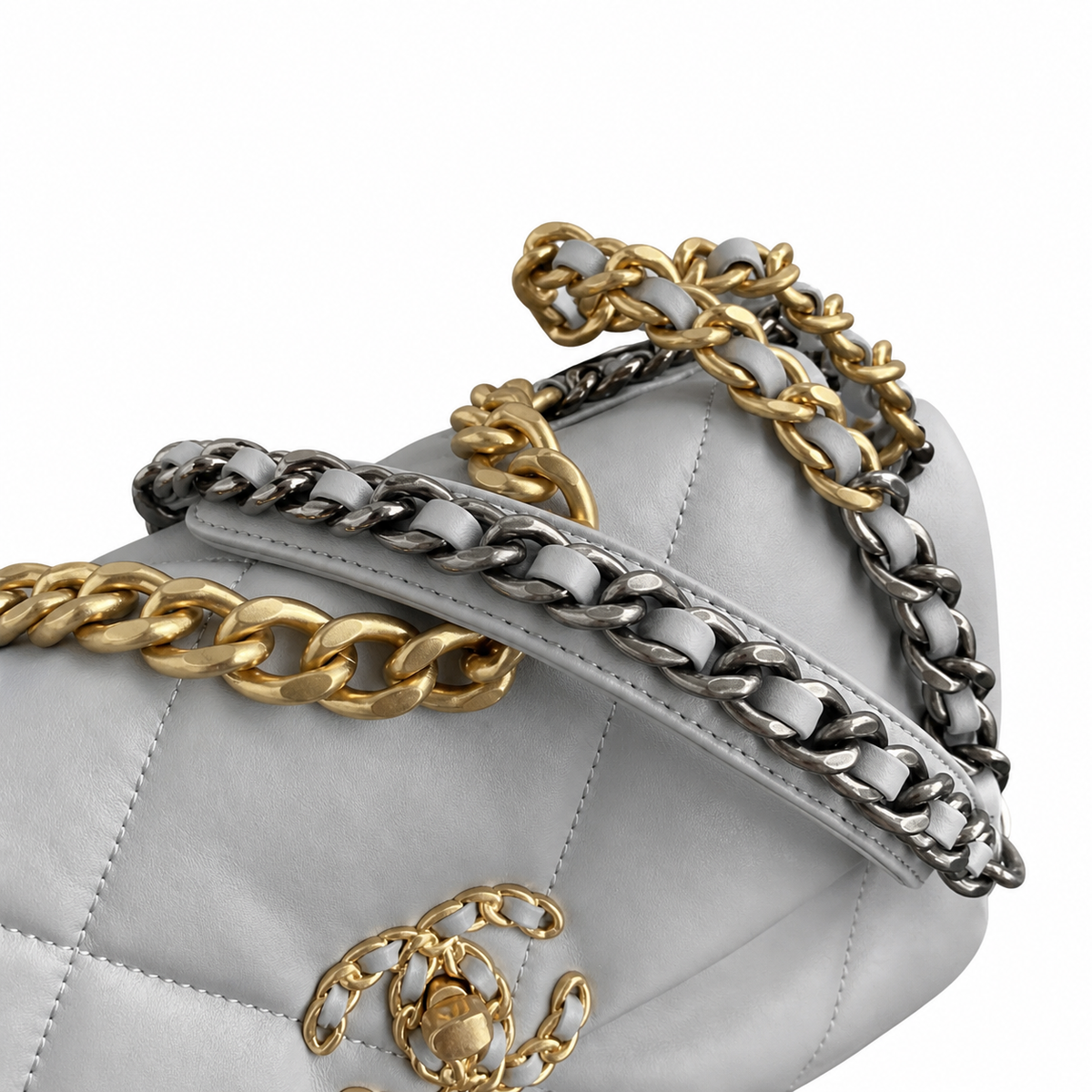 Chanel Classic Quilted Flap Bag | CC Turn-Lock Leather Chain Strap — 26cm