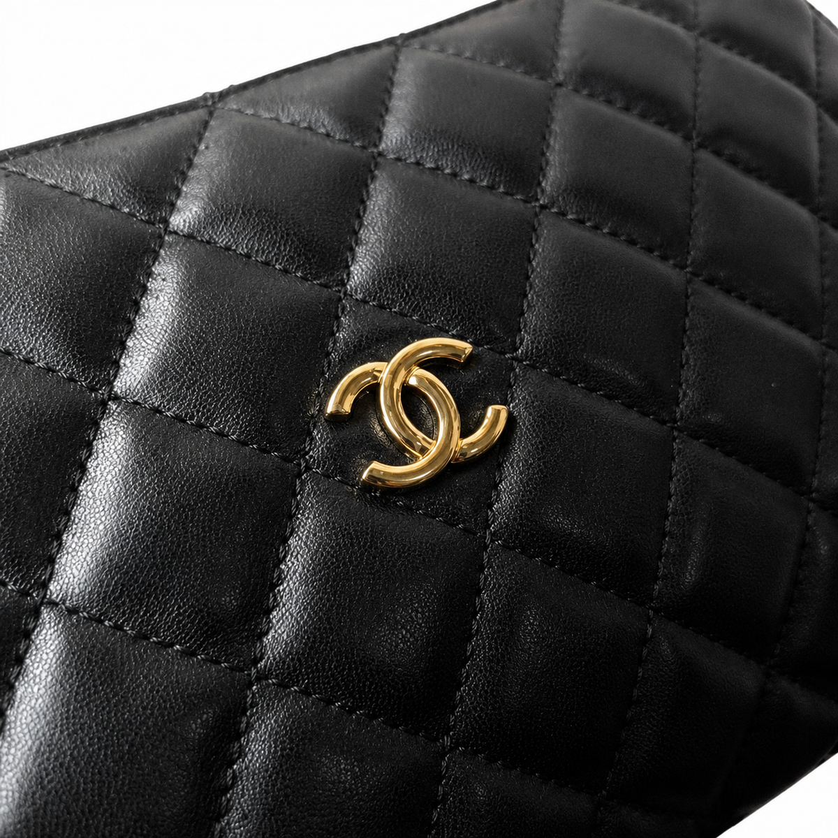 Chanel Classic Quilted Flap Handbag | CC Turn-Lock & Chain — 19cm