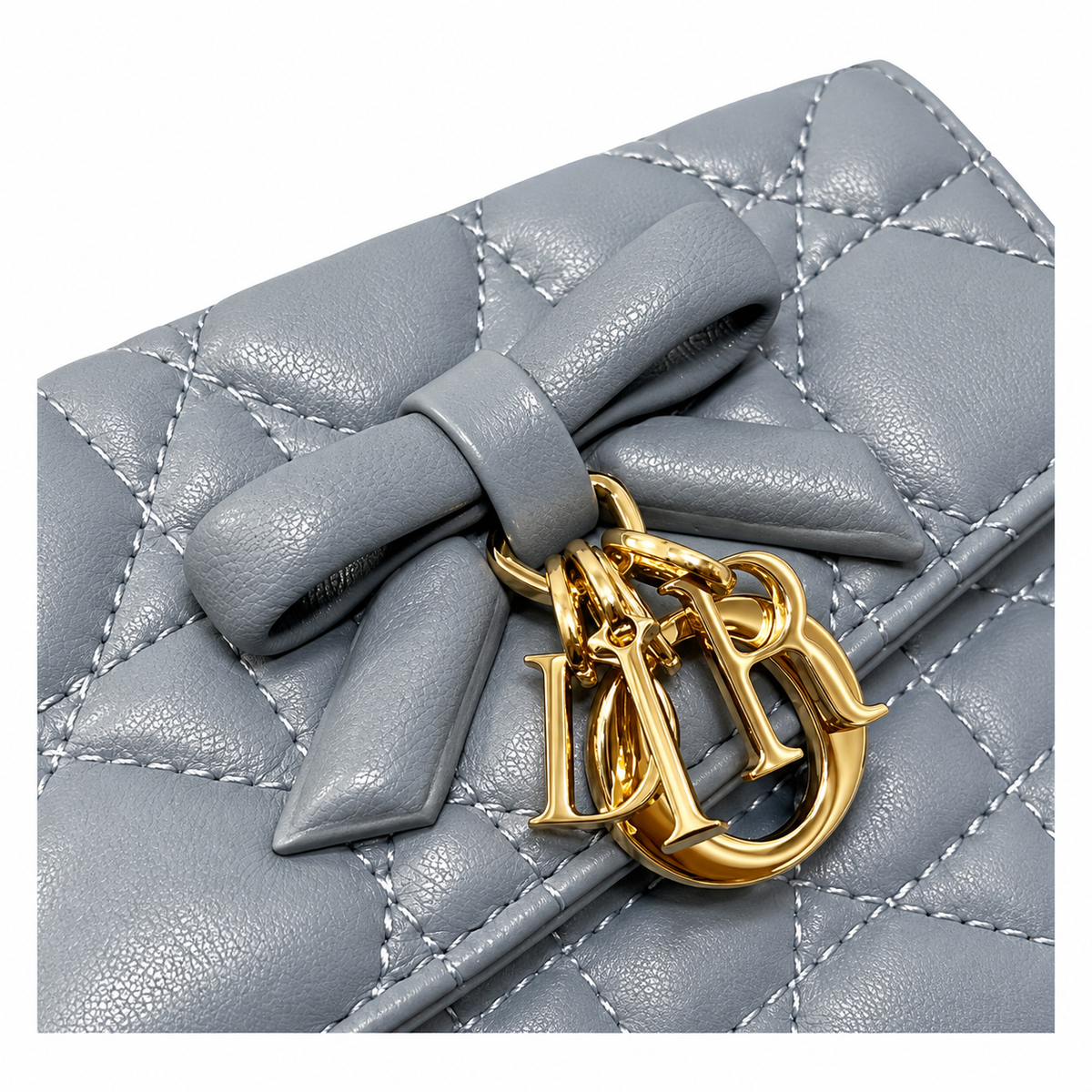 Dior Cannage Quilted Evening Clutch Bag 21cm