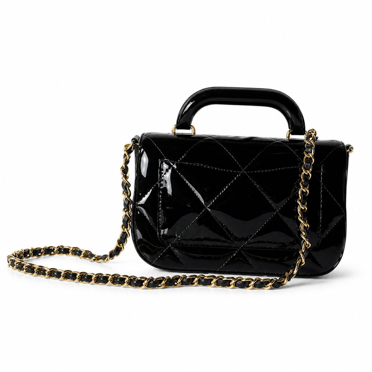 Chanel Classic Quilted Wallet on Chain WOC | CC Turn-Lock Chain Strap — 18cm