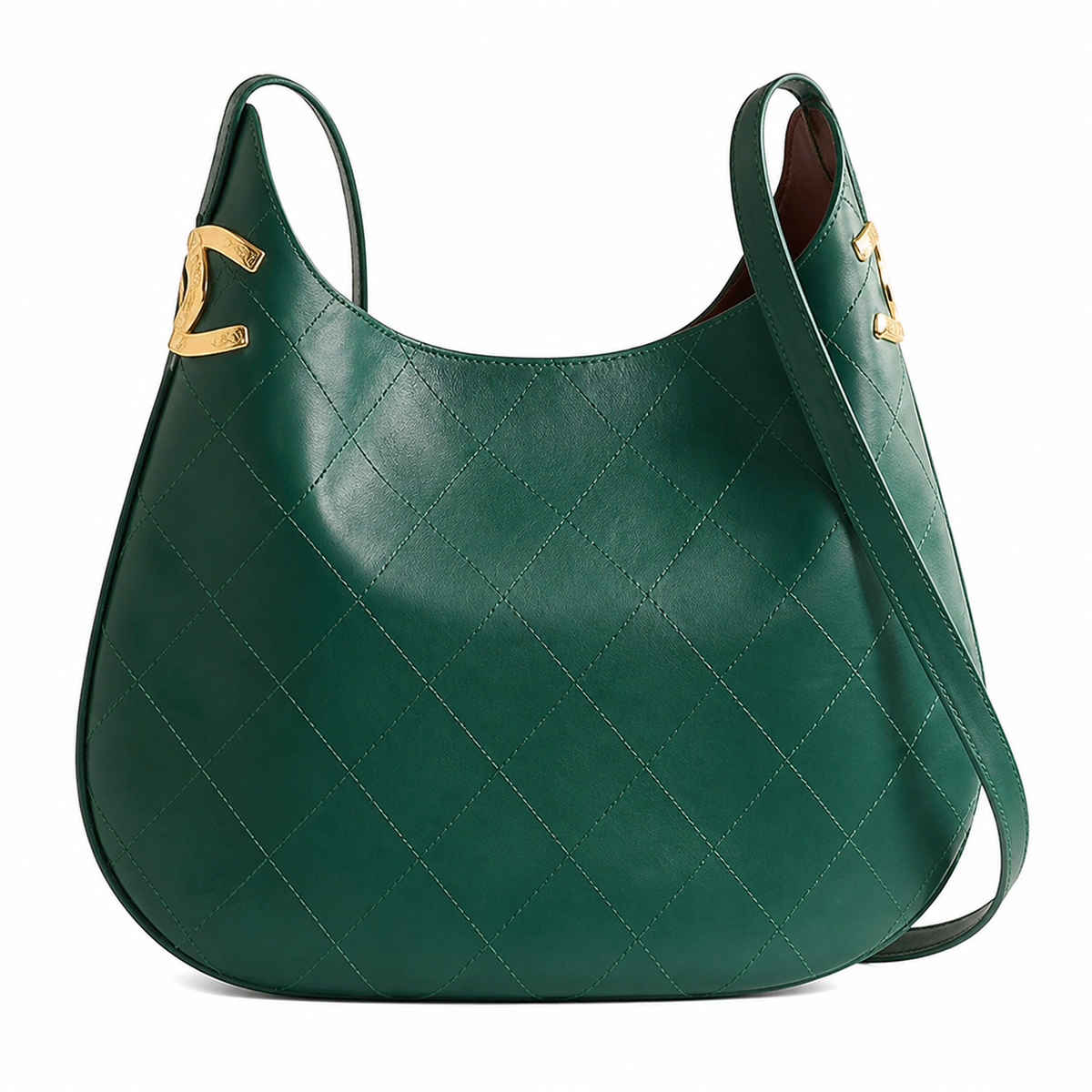Chanel 31 Large Shopping Bag Forest Green Lambskin | Gold CC Bar & Crossbody Strap — 32cm