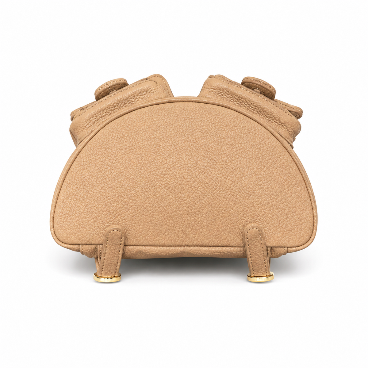 Chanel Duma Suede Quilted Backpack | CC Turn-Lock Gold Chain Camel Beige — 20.5x20cm