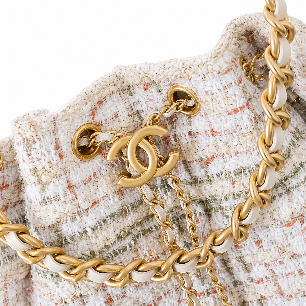 Chanel Classic Quilted Handbag | CC Turn-Lock Rigid Top Handle Chain Strap — 30x26cm