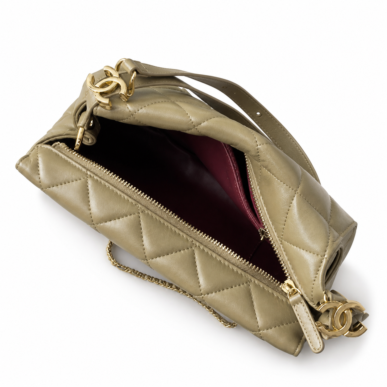 Chanel Classic Quilted Large Flap Bag | CC Hardware & Gold Chain — 29cm